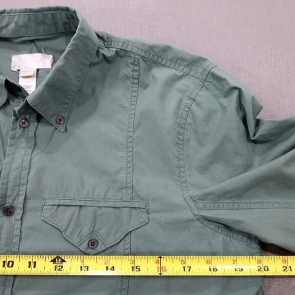 Vintage Diesel Womens Shirt Large Button Up Embroidered Back Green - Picture 2 of 6